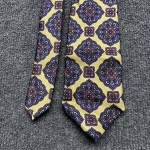 VTG Robert Talbott Tie Geometric Pattern Handsewn Italy Oak Hall READ